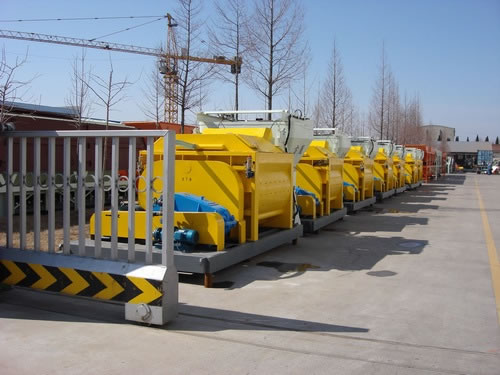 Béton double arbre Mélangeur JS500